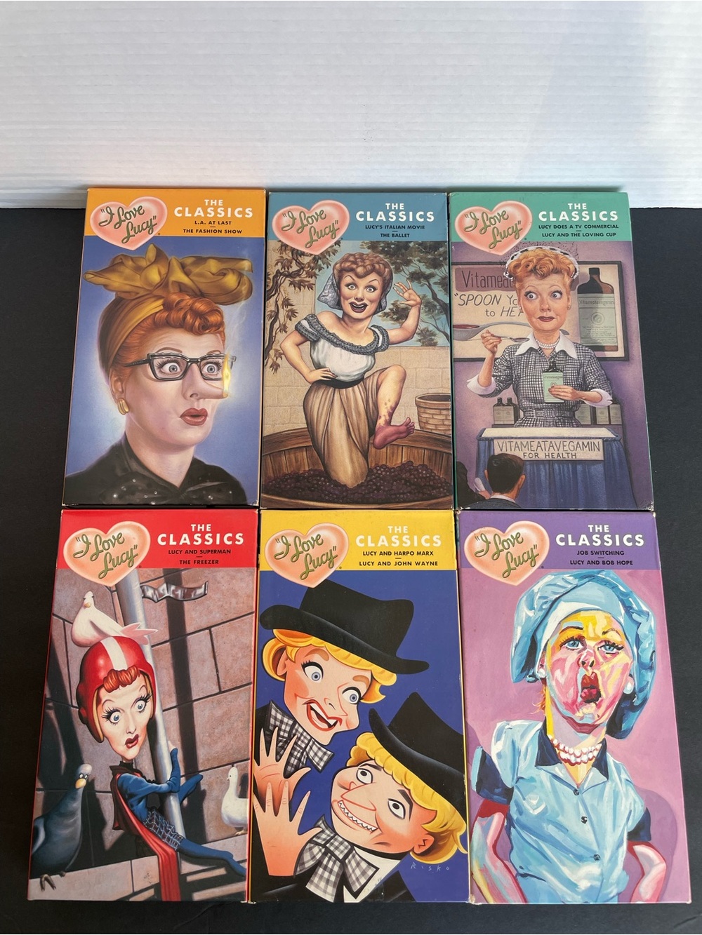 Vintage I Love Lucy The Classics VHS Tapes Set Volume 1-6